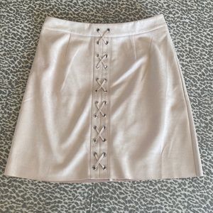 Cream mini skirt